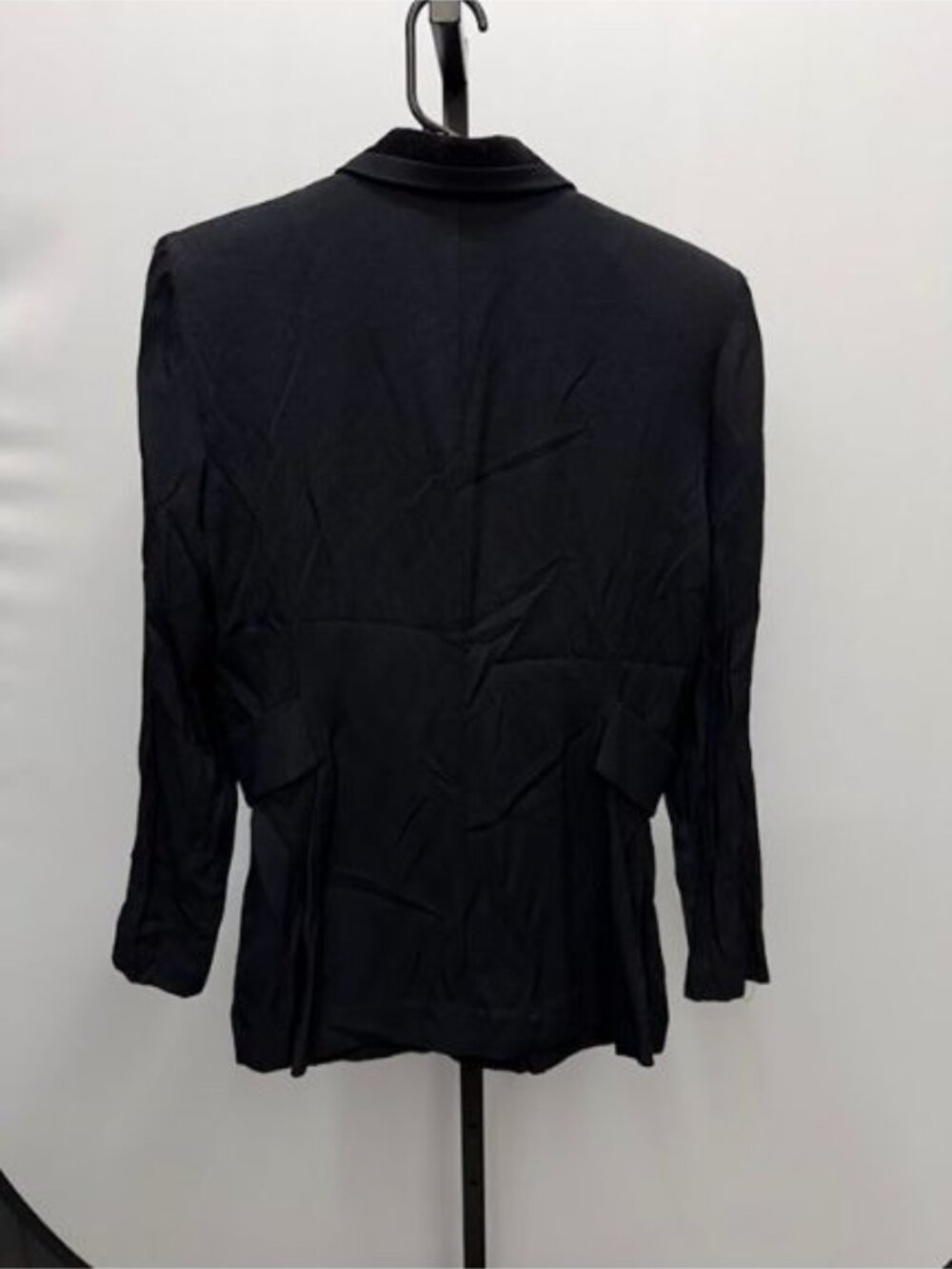 Virgo II Vintage Black Velvet Lapel Gold Button Blazer - Picture 4 of 4